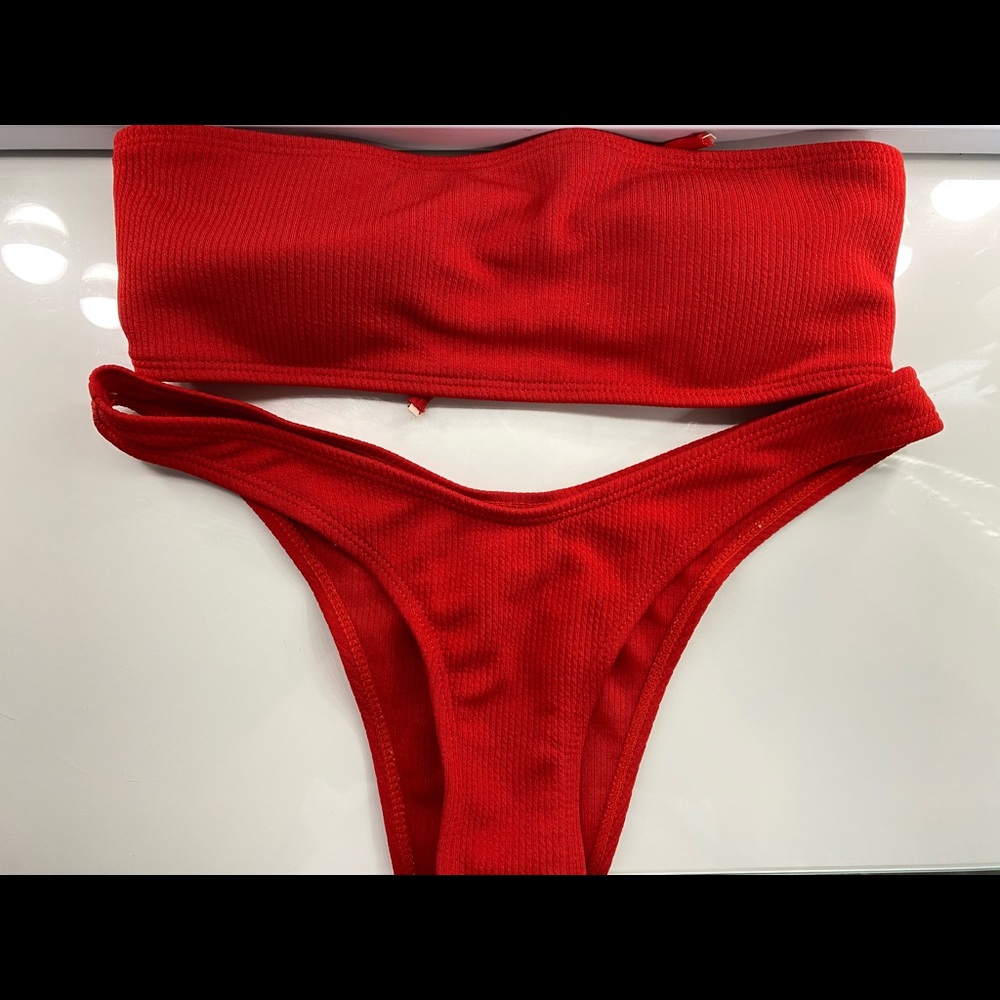 Bright Red Bikini Set